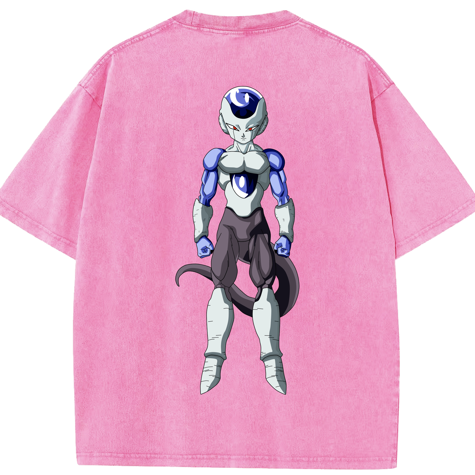 （画像用） ドラゴンボール フリーザ DRAGON BALL Frieza 綿100% ヴィンテージ風 半袖Tシャツ（背面プリント）